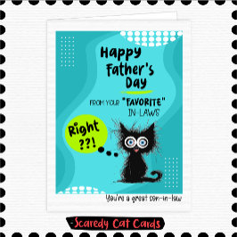 Tarjeta Gato Miedoso "Yerno" Día del Padre