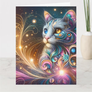 Tarjeta Gato Místico - Agrega tu mensaje especial