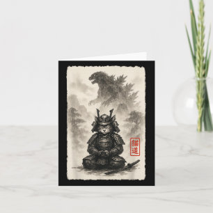 Tarjeta Gato Monstruo Anime Cute Kitty Catzilla Enfadado K