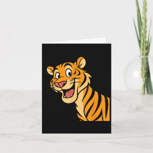 Tarjeta Gato montés tigre lindo divertido animal vida silv