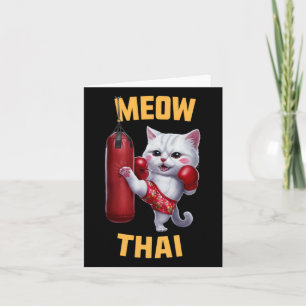 Tarjeta Gato Muay Tailandés Meow Thai - Boxeo Tailandés Pa