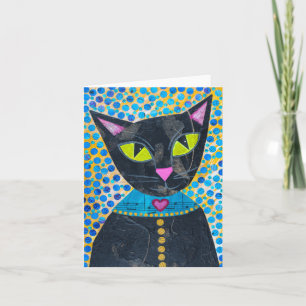 Tarjeta Gato negro