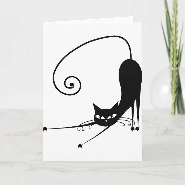 Tarjeta Gato negro (Anverso)