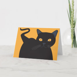 Tarjeta Gato negro