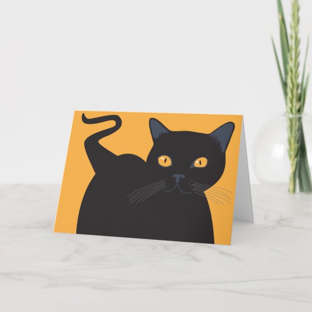 Tarjeta Gato negro (Anverso)