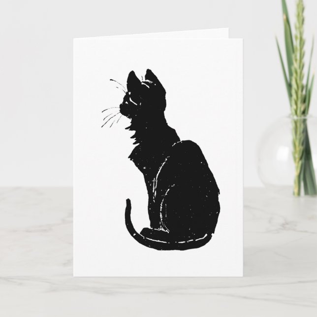 Tarjeta Gato negro, Alexandre Steinlen (Anverso)
