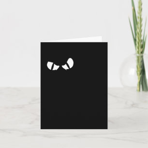 Tarjeta Gato negro divertido Halloween Gato de dibujos ani
