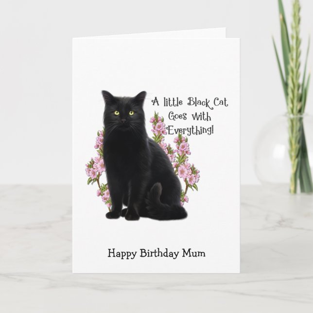 TARJETA GATO NEGRO PEQUEÑO (Anverso)