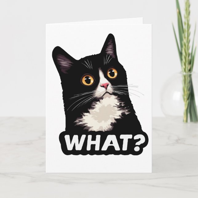 Tarjeta ¿Gato Negro Qué? (Anverso)