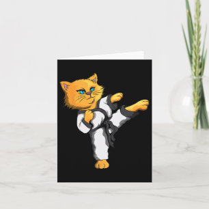 Tarjeta Gato Ninja Karate Martial Arts Taekwondo propietar