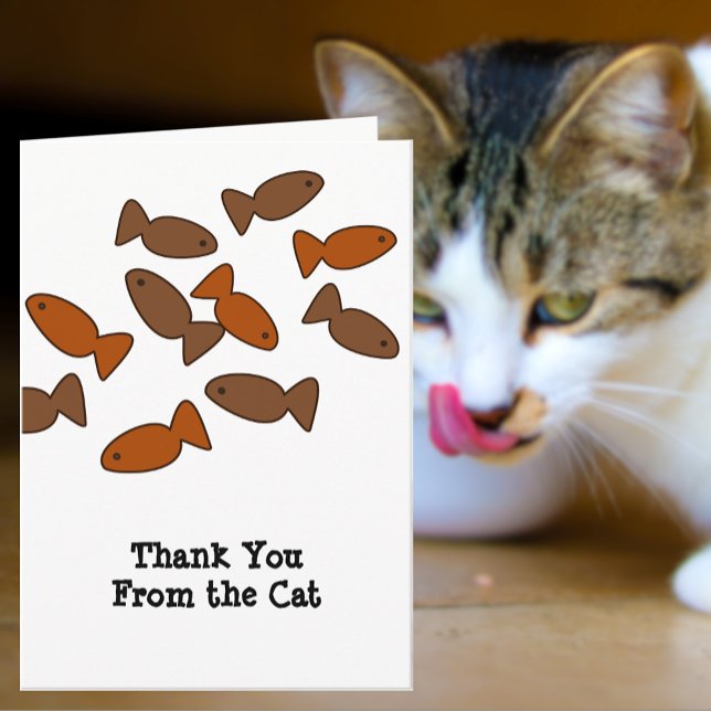 Tarjeta Gato o gatito Gracias con foto Personalizado / tex (Subido por el creador)