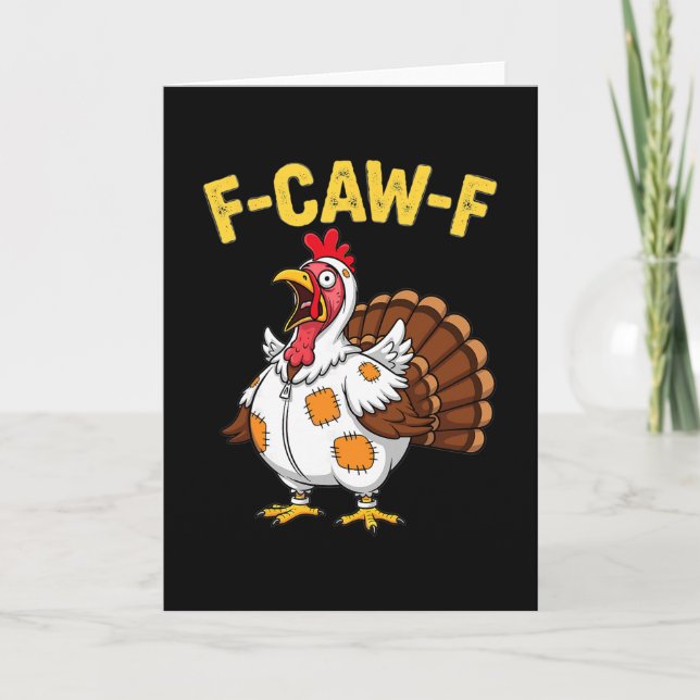 Tarjeta Gato Peregrino Montando Pavo Divertido Amante de l (Anverso)