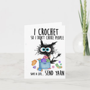 Tarjeta Gato que cruzo para no asfixiar a la gente y salva