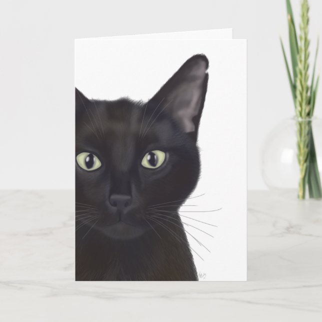 Tarjeta Gato, retrato de Gus (Anverso)