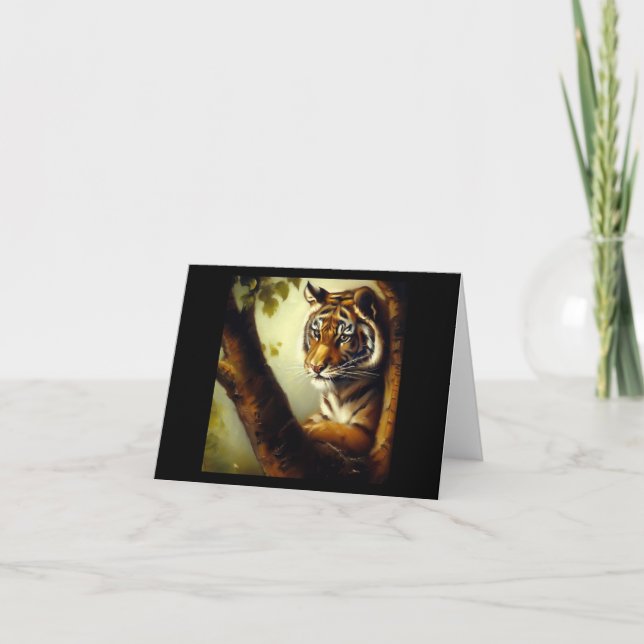Tarjeta Gato salvaje tigre (9) (Anverso)