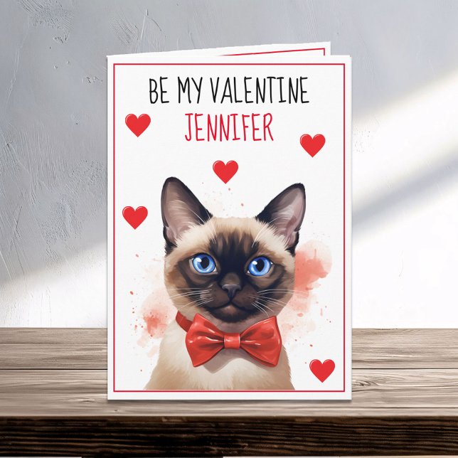 Tarjeta Gato siamés de Valentine Purrfect (Subido por el creador)