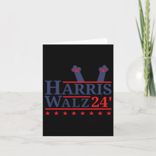 Tarjeta Gato Sin Hijos Dama Para Kamala Harris Tim Wheimer