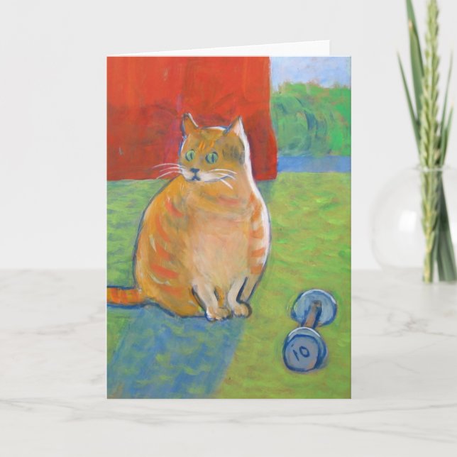 Tarjeta Gato sorprendido - en blanco (Anverso)