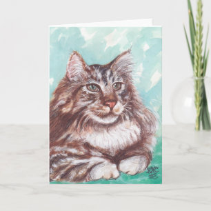 Tarjeta Gato Tarjeta-en blanco