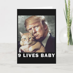 Tarjeta Gato Trump 9 Vidas Por Victoria Ganadora de Trump 