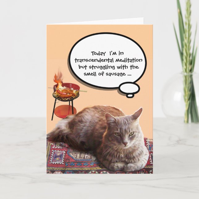 TARJETA GATO TURCO EN MEDITACIÓN TRANSCENDENTAL (Anverso)