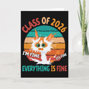 Tarjeta Gato Van Turco Cl de 2026 Estoy Bien Estudiante Gr