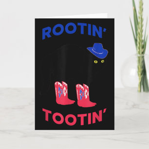 Tarjeta Gato Vaquero Adorable, Gato Rootin Tootin