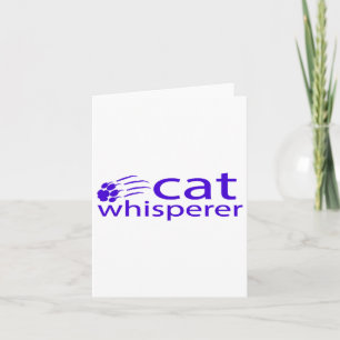 Tarjeta Gato Whisperer T Shirt Regalo Para Los Amantes Del
