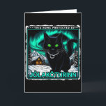 Tarjeta Gato Yule Retro Islandés Esta Casa Protegida Jólak<br><div class="desc">Gato Yule Retro Islandés Esta Casa Protegida Jólakötturinn</div>