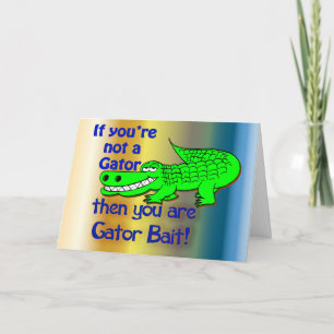 Tarjeta Gator Bait Greetings