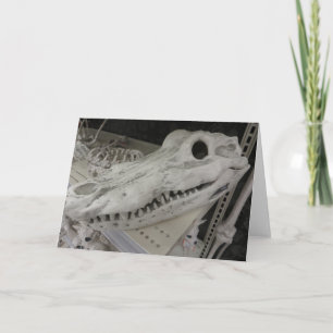 Tarjeta Gator Skull decorativo