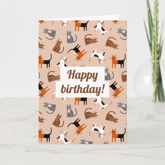 Tarjeta Gatos (Anverso)