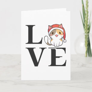 Tarjeta Gatos Amorosos – Gatito de Santa