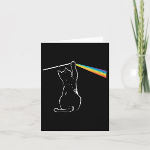 Tarjeta Gatos Arcoíris Luz Frío Prisma Ciencia Espectral H