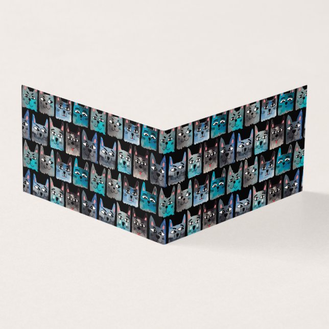 Tarjeta Gatos azules (Exterior)
