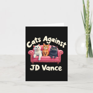 Tarjeta Gatos Contra Jd. Vance Childless Cat Lady Couch Li