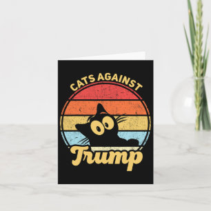 Tarjeta Gatos contra las divertidas elecciones de Trump co