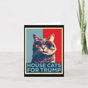 Tarjeta Gatos De Casa Para Trump 2024 Ganado Por Trump