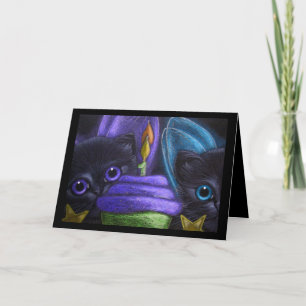 TARJETA GATOS DE FAIRY KITTENS - FELIZ CUMPLEAÑOS