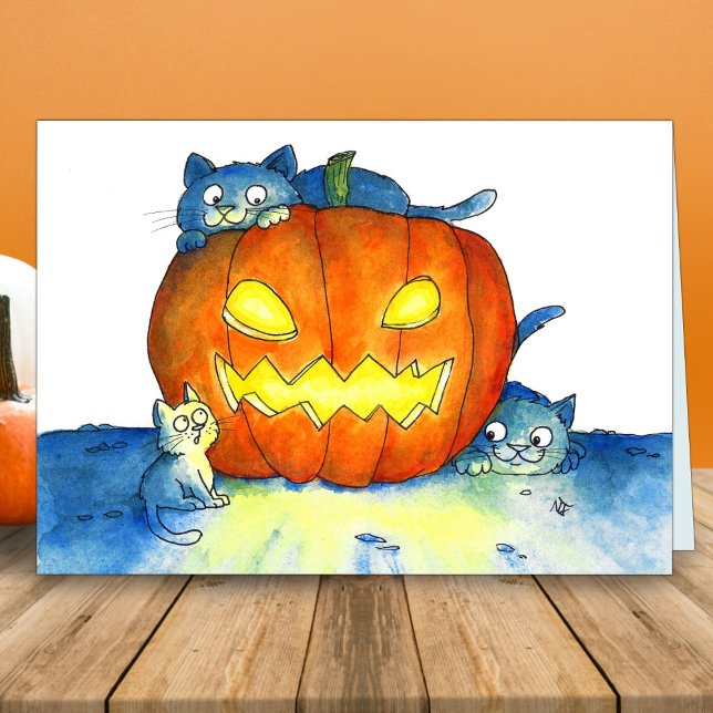 Tarjeta Gatos de Halloween Saludo  (Subido por el creador)