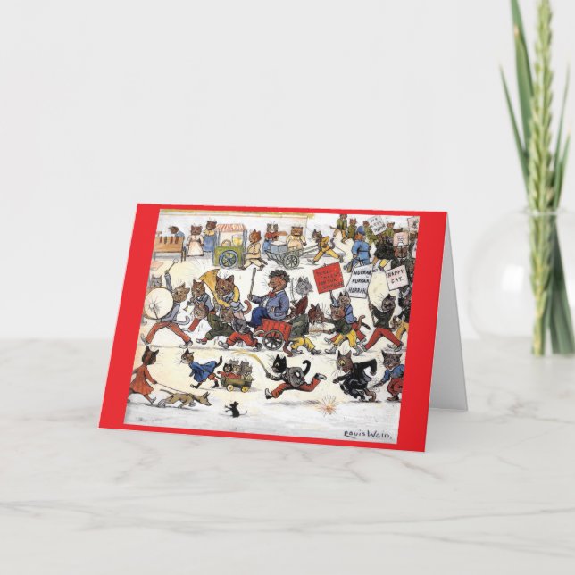 Tarjeta Gatos de Louis Wain 1 (Anverso)