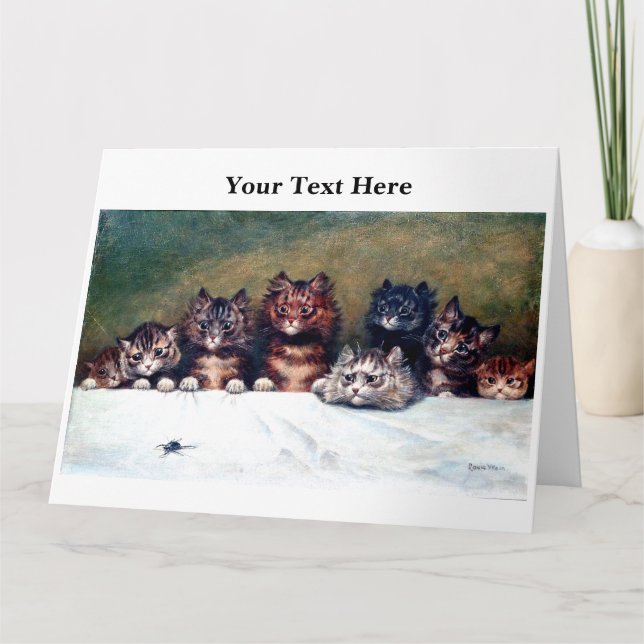 Tarjeta Gatos de Louis Wain 3 (Anverso)