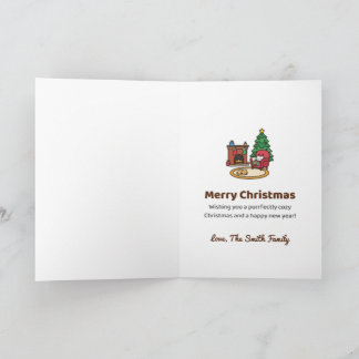 Tarjeta Gatos de Navidad Personalizados Perfectamente Acog