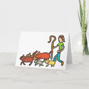 Tarjeta Gatos de rebaño