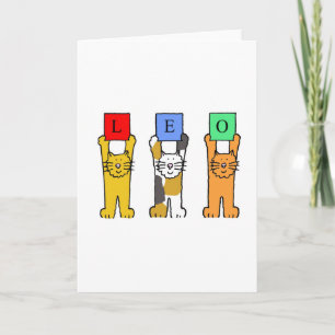 Tarjeta Gatos del dibujo animado del Rótulo del zodiaco de