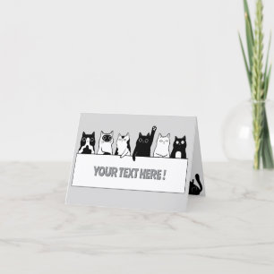 Tarjeta Gatos divertidos
