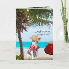 Tarjeta Gatos divertidos, hijo divertido, Día del Padre