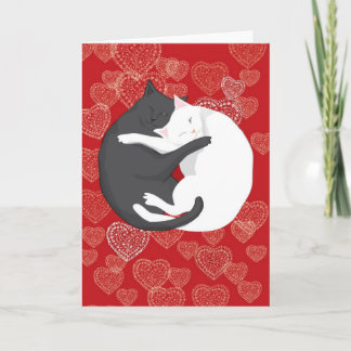 Tarjeta Gatos enamorados: Paulie y Angie....