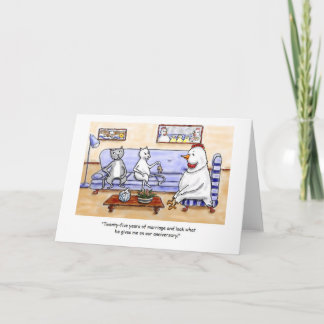 Tarjeta Gatos felices del aniversario