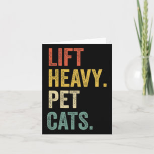 Tarjeta Gatos Mascotas pesados elevables - Divertido entre